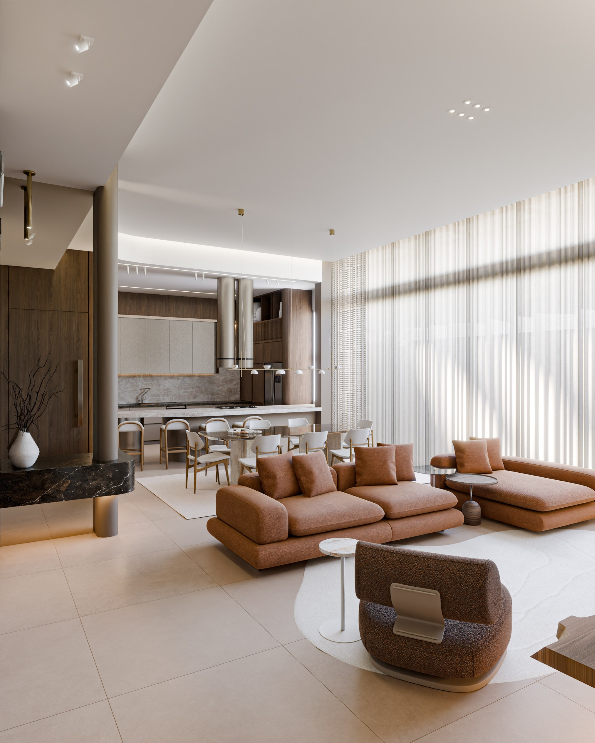 Sala de Estar Contemporânea